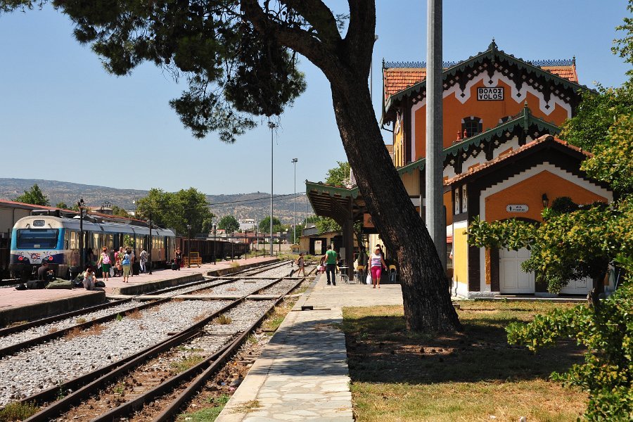 Dampflokomotiven und andere Hauptbahnhof Volos (16)